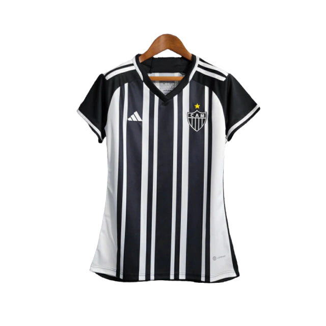 Camisa Atlético Mineiro I 23/24 - Torcedor Feminina - Preto e Branco