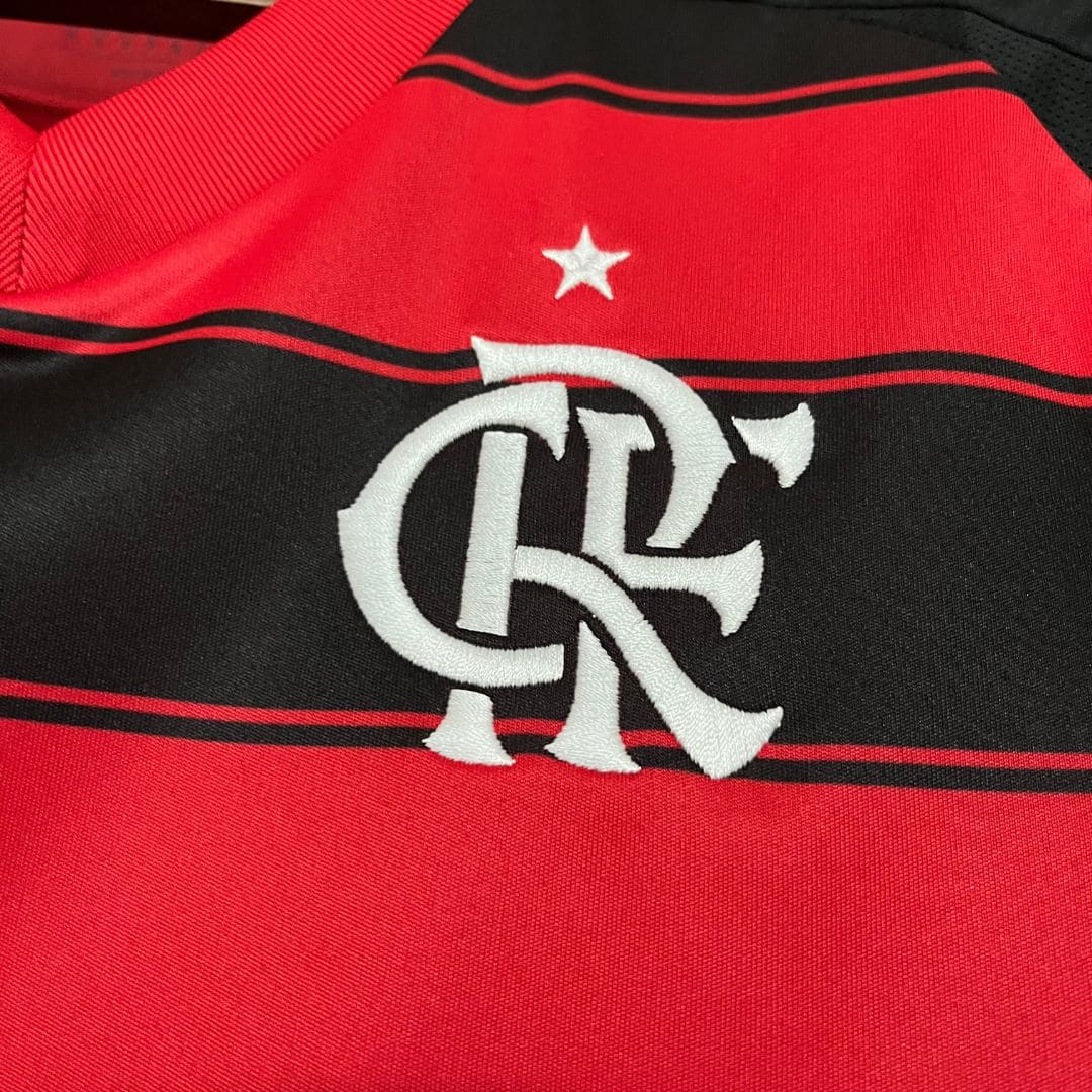 Camisa Flamengo I 25/26 - Torcedor Feminina - Vermelho e Preto