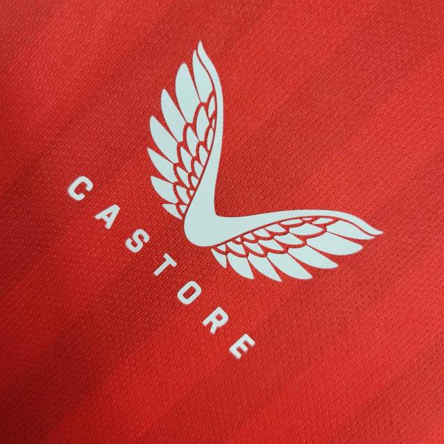 Camisa Feyenoord I (Home) 23/24 - Torcedor Masculina - Branco e Vermelho - Manto Elegante