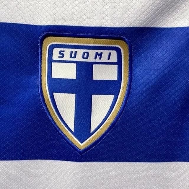 Camisa Seleção da Finlândia I (Home) 2022 - Torcedor Masculina - Branco - Manto Elegante