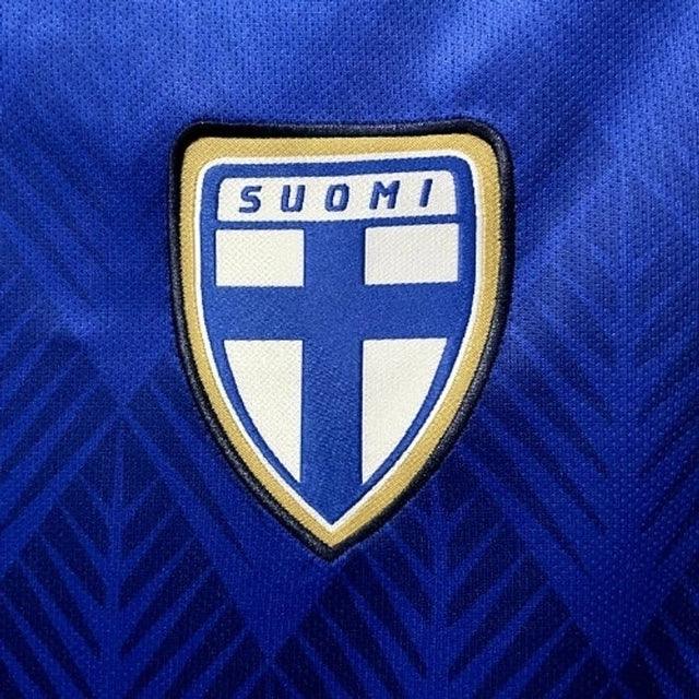 Camisa Seleção da Finlândia II (Away) 2022 - Torcedor Masculina - Azul - Manto Elegante