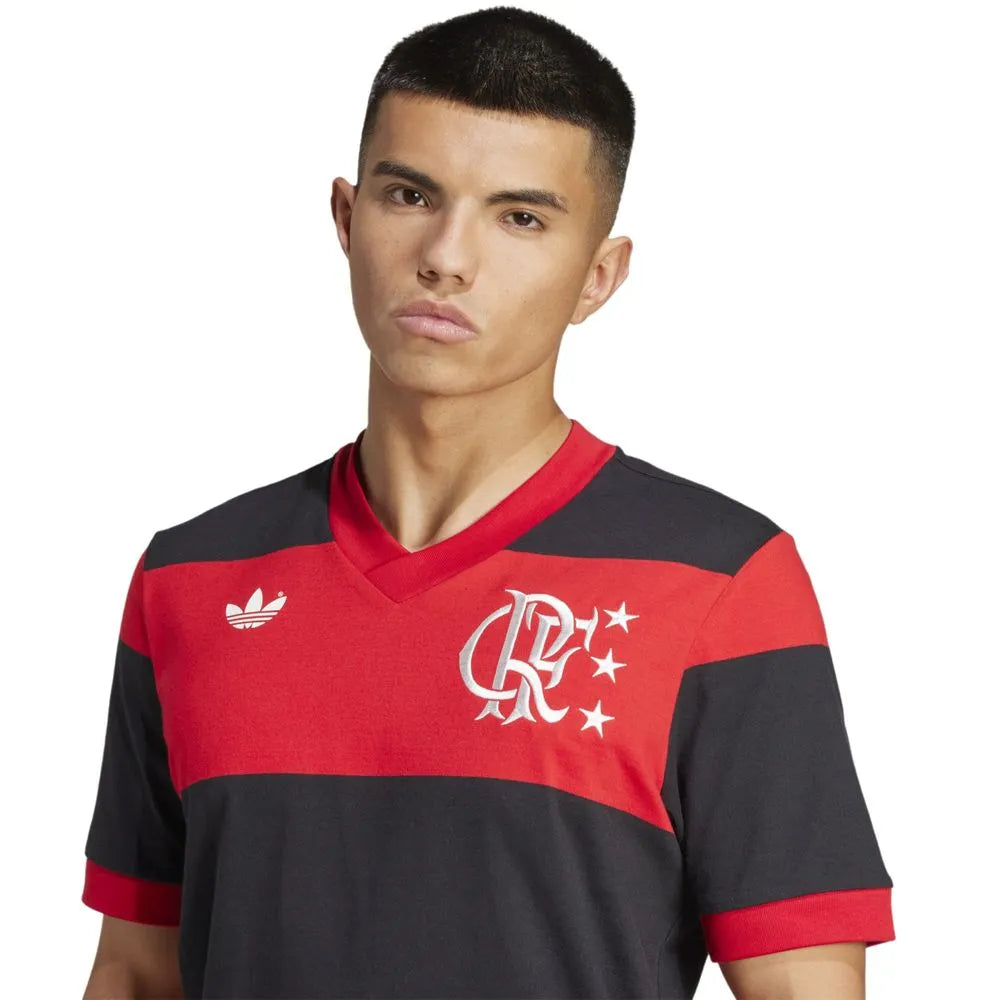 Camisa Flamengo Comemorativa Mundial 81 | 25/26 - Torcedor Masculina - Vermelho e Preto