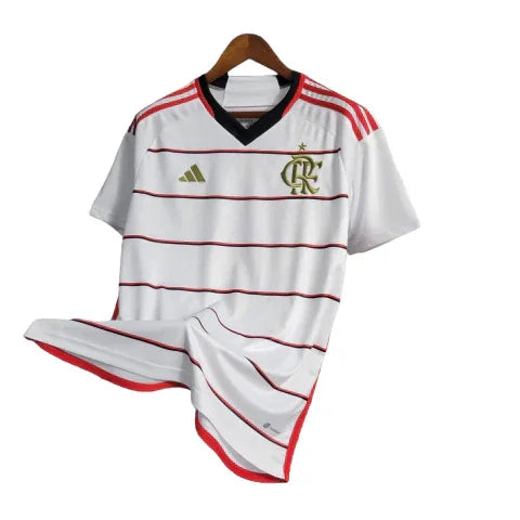 Camisa Flamengo II 23/24 - Torcedor Masculina - Branco - Manto Elegante