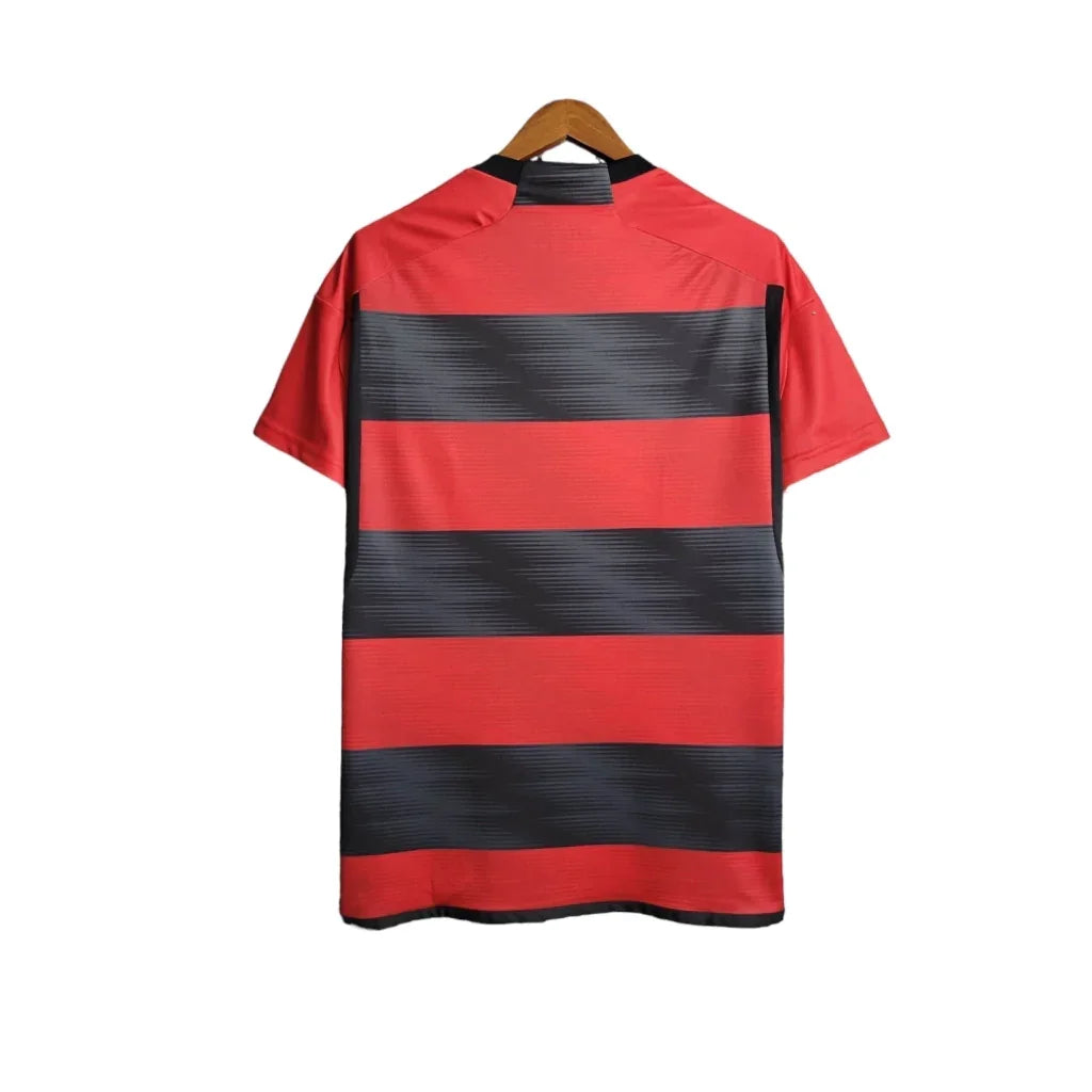 Camisa Flamengo I 23/24 - Torcedor Masculina - Vermelho e Preto - Manto Elegante