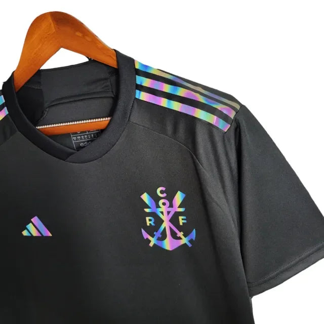 Camisa Flamengo III 23/24 - Torcedor Masculina - Preto - Manto Elegante