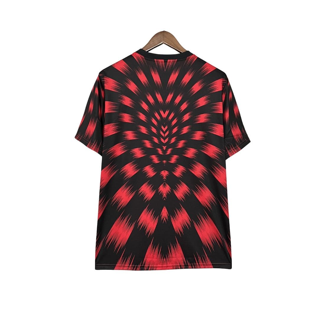 Camisa Pré Jogo Flamengo 25/26 - Torcedor Masculina - Vermelha e Preta