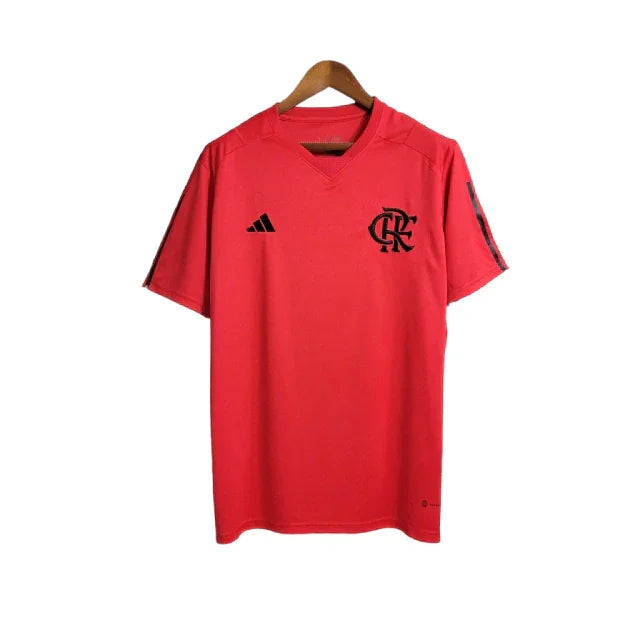 Camisa de Treino Flamengo 23/24 - Torcedor Masculina - Vermelho - Manto Elegante
