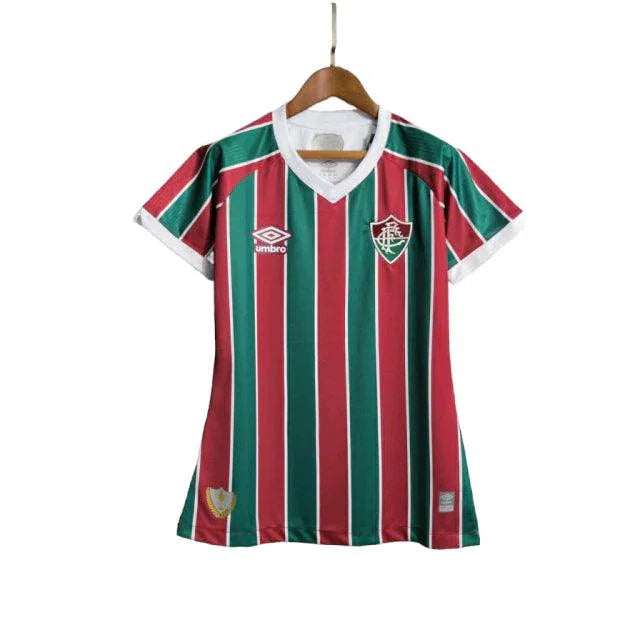 Camisa Fluminense I 23/24 - Torcedor Feminina - Tricolor - Manto Elegante