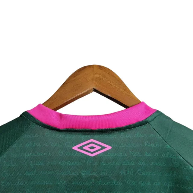 Camisa Fluminense III 23/24 - Torcedor Masculina - Verde e Rosa - Manto Elegante