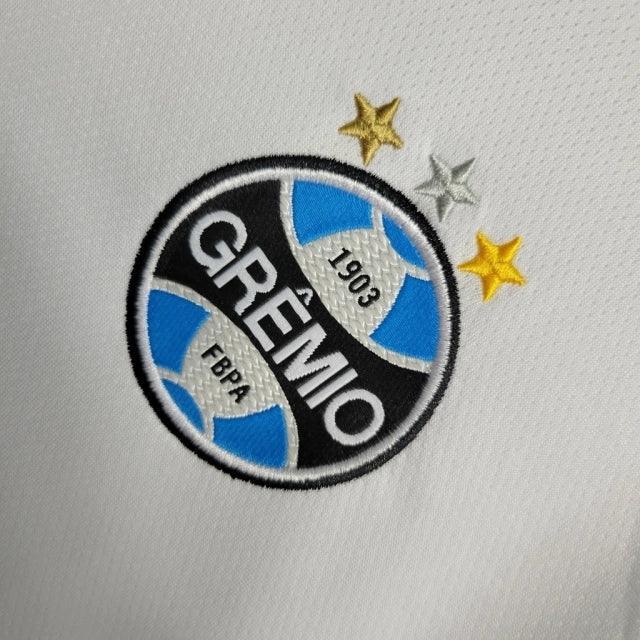 Camisa Grêmio II 23/24 - Torcedor Feminina - Branco - Manto Elegante