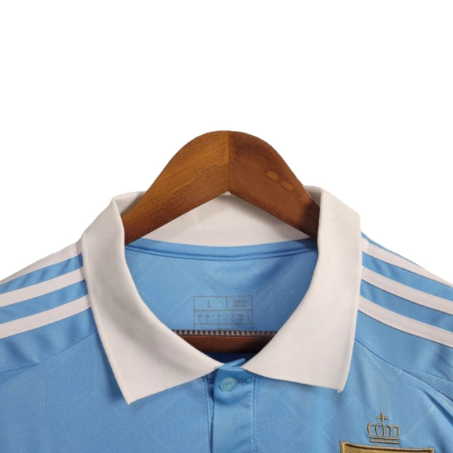 Camisa Seleção da Bélgica II (Away) 24/25 - Torcedor Masculina - Azul - Manto Elegante