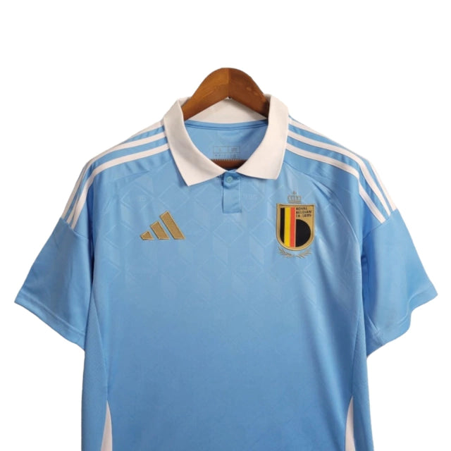 Camisa Seleção da Bélgica II (Away) 24/25 - Torcedor Masculina - Azul - Manto Elegante