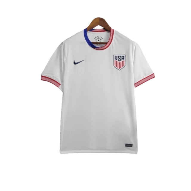 Camisa Seleção dos Estados Unidos I (Home) 24/25 - Torcedor Masculina - Branco - Manto Elegante