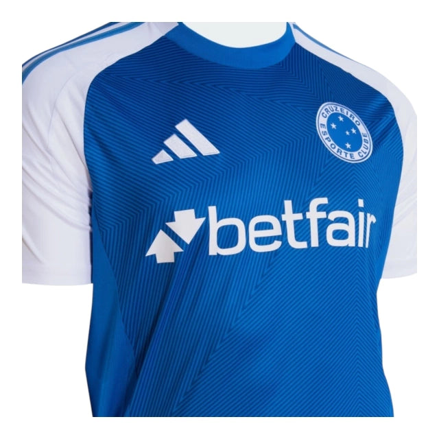 Camisa Cruzeiro I 25/26 - Torcedor Masculina - Azul e Branco