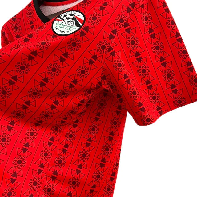 Camisa Seleção do Egito I (Home) 23/24 - Torcedor Masculina - Vermelho - Manto Elegante