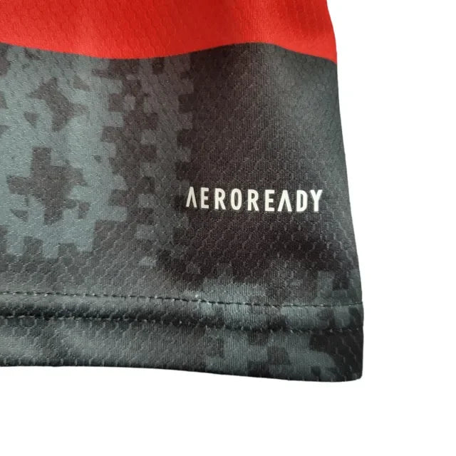 Camisa Retrô Flamengo I 2021 - Torcedor Masculina - Vermelho e Preto - Manto Elegante