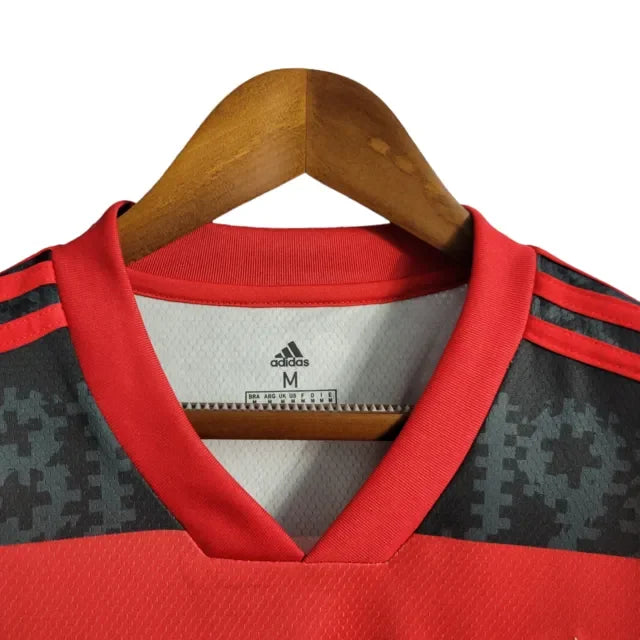 Camisa Retrô Flamengo I 2021 - Torcedor Masculina - Vermelho e Preto - Manto Elegante