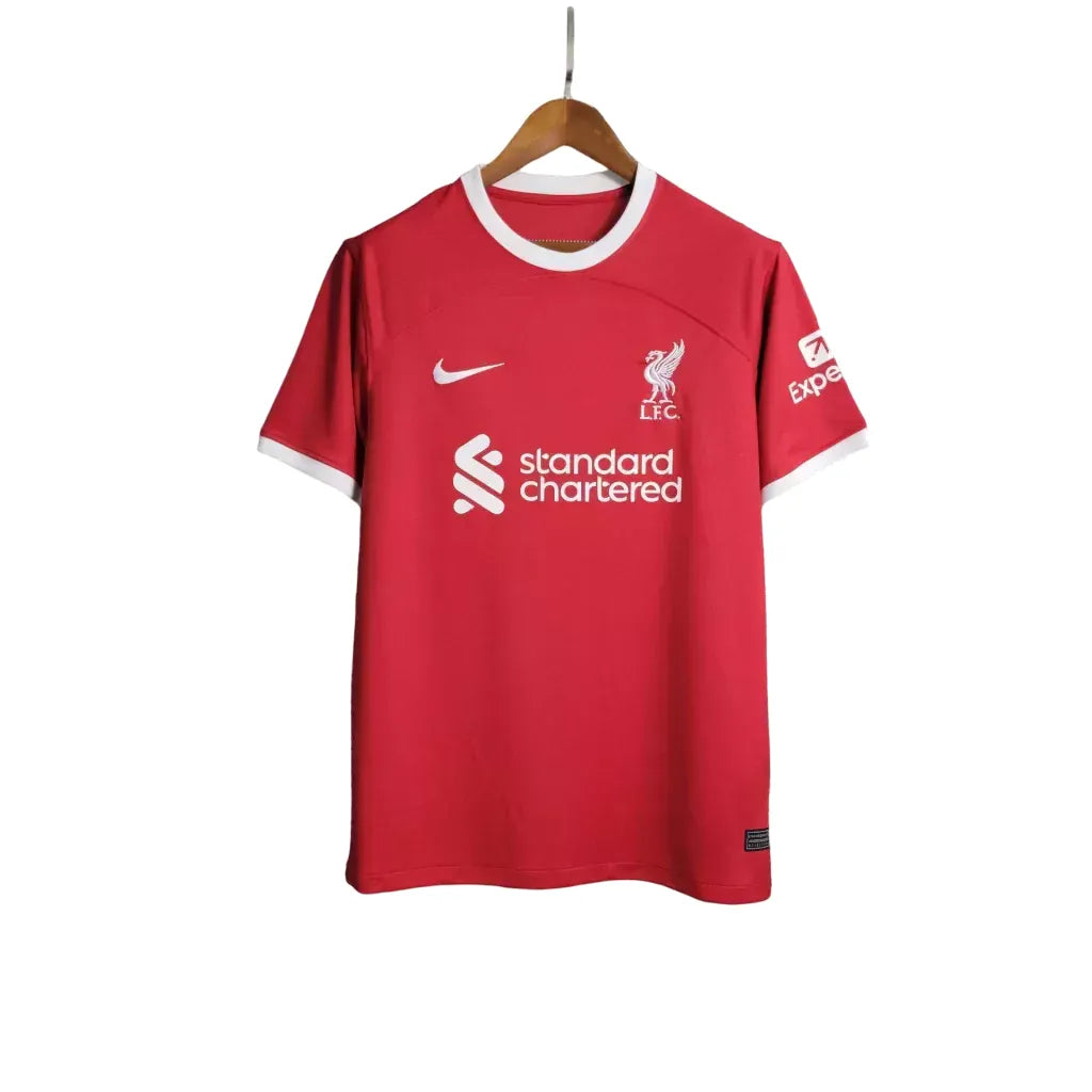 Camisa Liverpool I (Home) 23/24 - Torcedor Masculina - Vermelho - Manto Elegante