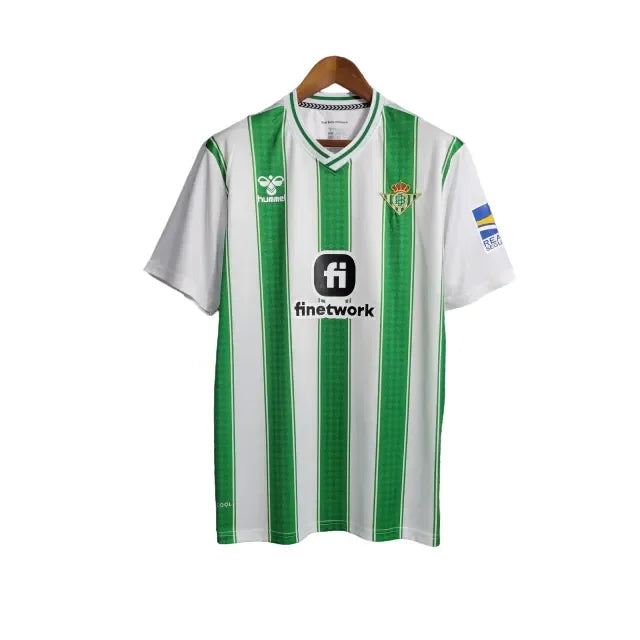 Camisa Real Betis I (Home) 23/24 - Torcedor Masculina - Branco e Verde - Manto Elegante