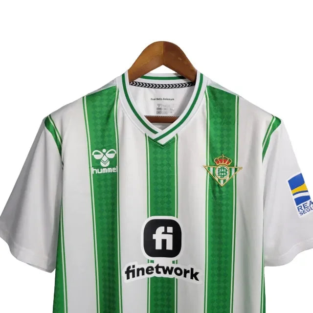 Camisa Real Betis I (Home) 23/24 - Torcedor Masculina - Branco e Verde - Manto Elegante