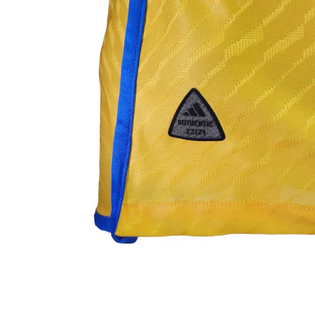 Camisa Tigres do México I (Home) 23/24 - Jogador Masculina - Amarelo e Azul - Manto Elegante
