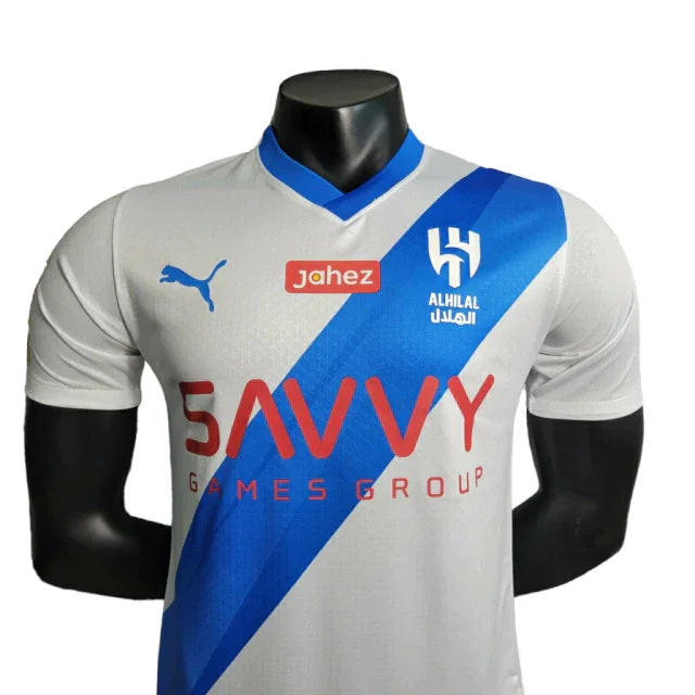 Camisa Al-Hilal II (Away) 23/24 - Jogador Masculina - Branco - Manto Elegante