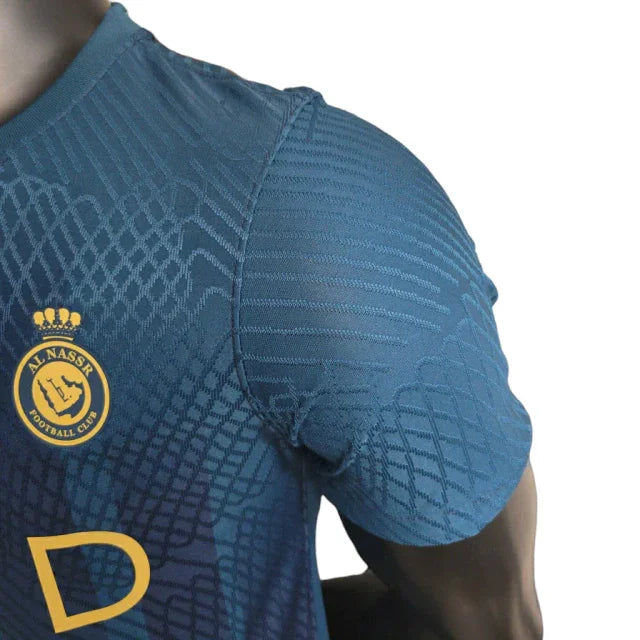 Camisa Al-Nassr II (Away) 23/24 - Jogador Masculina - Azul - Manto Elegante