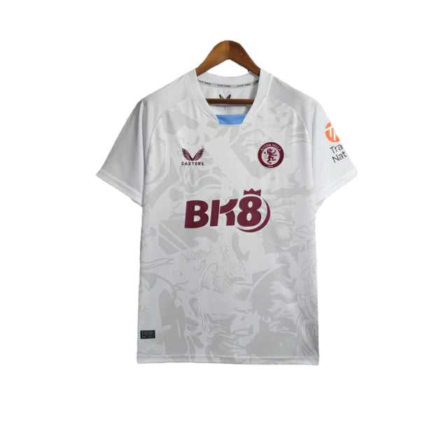 Camisa Aston Villa II (Away) 23/24 - Torcedor Masculina - Branco - Manto Elegante