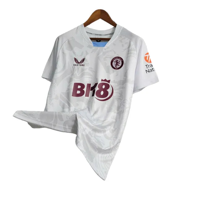 Camisa Aston Villa II (Away) 23/24 - Torcedor Masculina - Branco - Manto Elegante