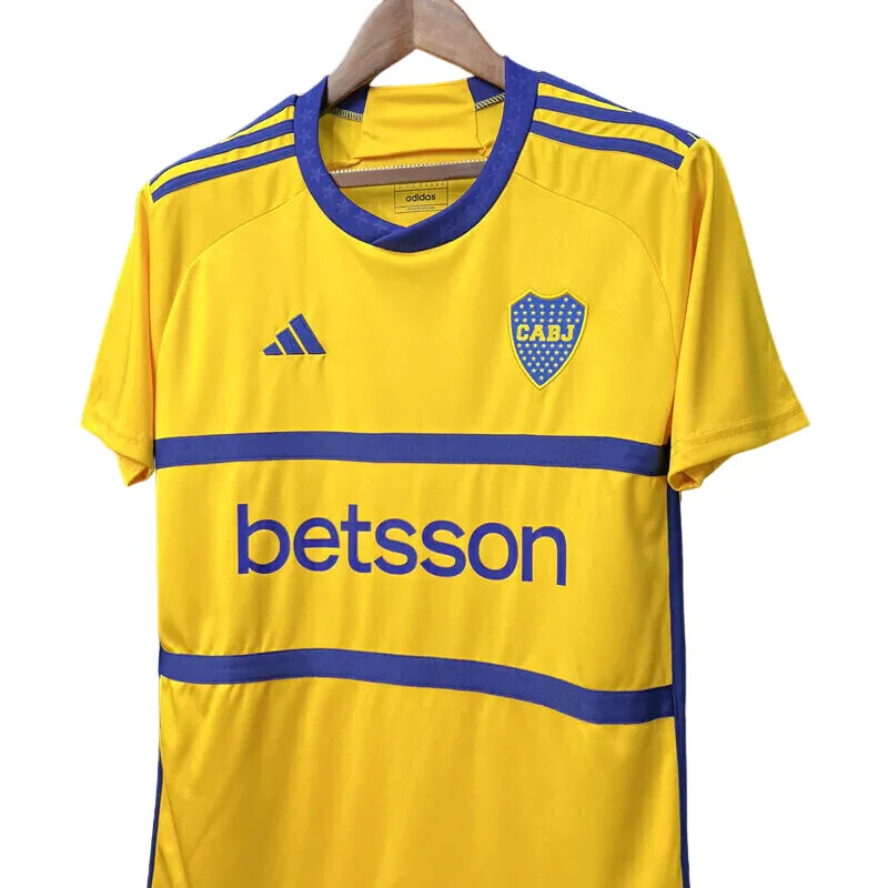 Camisa Boca Juniors II (Away) 23/24 - Torcedor Masculina - Amarelo - Manto Elegante