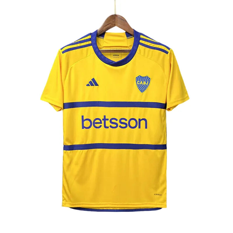 Camisa Boca Juniors II (Away) 23/24 - Torcedor Masculina - Amarelo - Manto Elegante