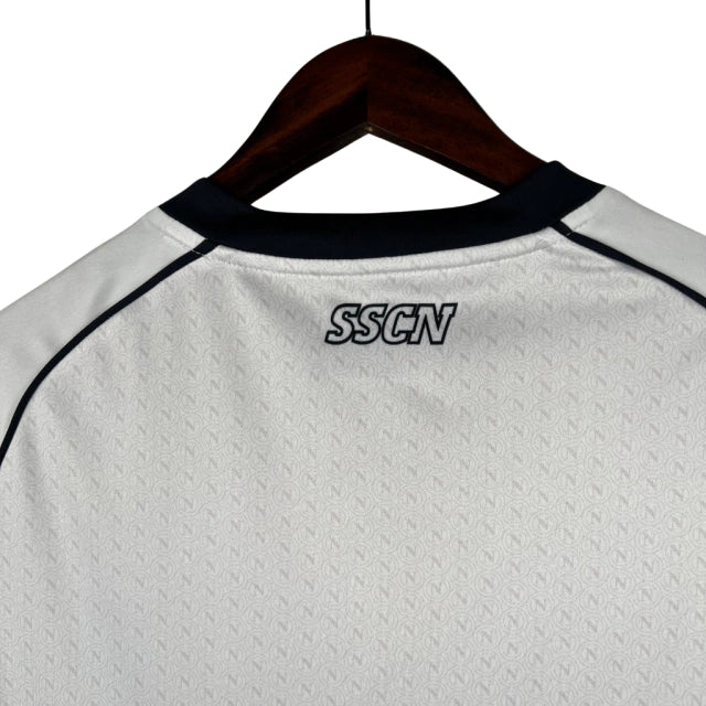Camisa Napoli II (Away) 23/24 - Torcedor Masculina - Branco - Manto Elegante
