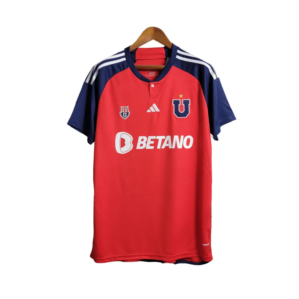 Camisa Universidad de Chile II (Away) 23/24 - Torcedor Masculina - Vermelho - Manto Elegante