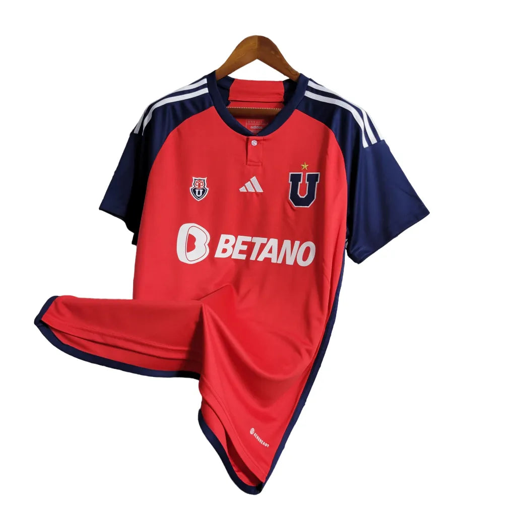 Camisa Universidad de Chile II (Away) 23/24 - Torcedor Masculina - Vermelho - Manto Elegante