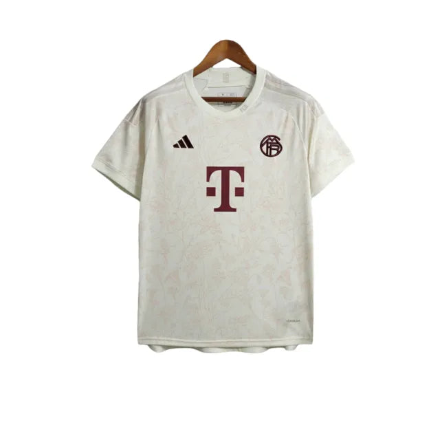 Camisa Bayern de Munique III (Third) 23/24 - Torcedor Masculina - Bege - Manto Elegante
