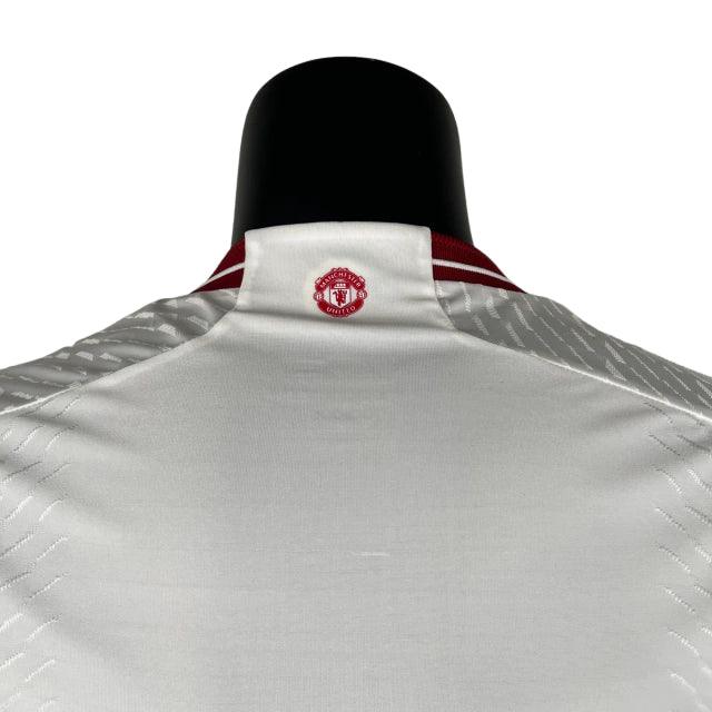 Camisa Manchester United III (Third) 23/24 - Jogador Masculina - Branco - Manto Elegante