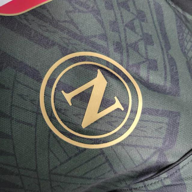 Camisa Napoli III (Third) 23/24 - Jogador Masculina - Preto - Manto Elegante