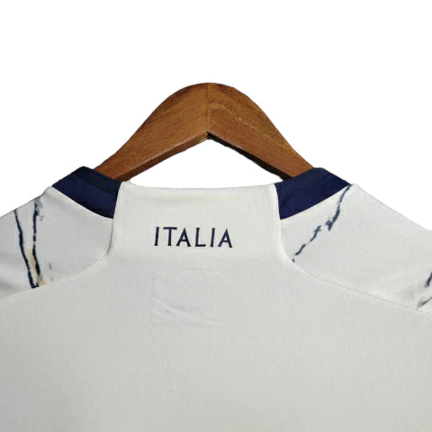 Camisa Manga Longa Seleção da Itália II (Away) 23/24 - Torcedor Masculina - Branco