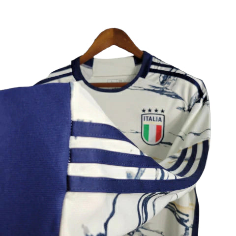 Camisa Manga Longa Seleção da Itália II (Away) 23/24 - Torcedor Masculina - Branco