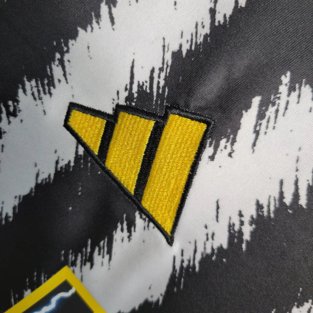 Camisa Manga Longa Juventus I (Home) 23/24 - Torcedor Masculina - Preto e Branco - Manto Elegante