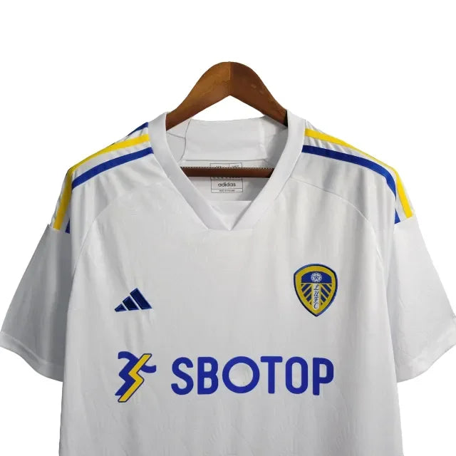 Camisa Leeds United I (Home) 23/24 - Torcedor Masculina - Branco - Manto Elegante