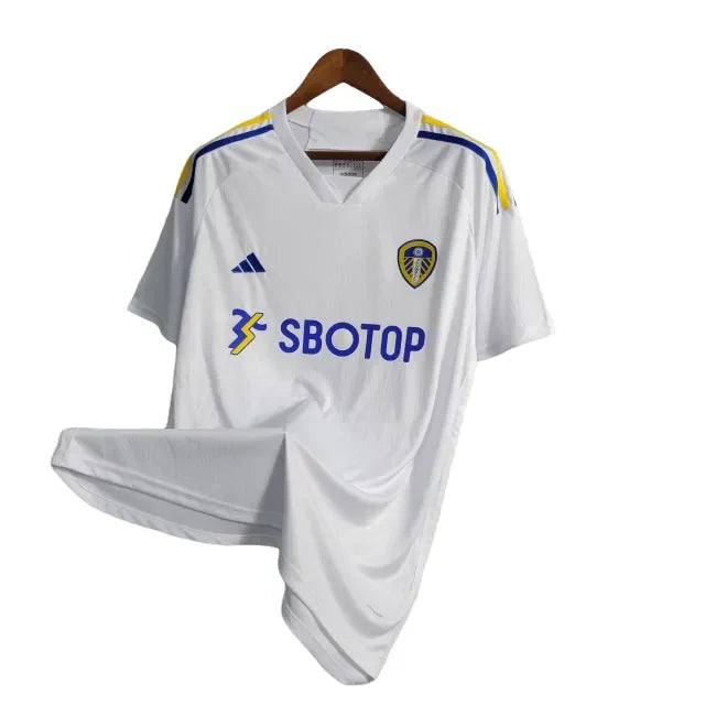 Camisa Leeds United I (Home) 23/24 - Torcedor Masculina - Branco - Manto Elegante