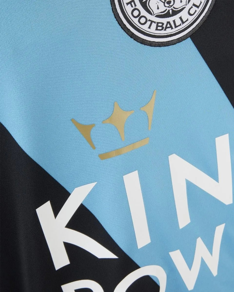 Camisa Leicester City II (Away) 23/24 - Torcedor Masculina - Preto e Azul - Manto Elegante