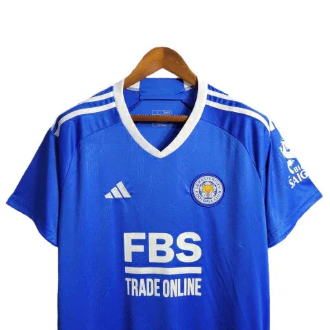 Camisa Leicester City I (Home) 23/24 - Torcedor Masculina - Azul - Manto Elegante