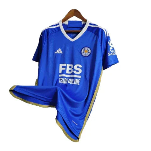 Camisa Leicester City I (Home) 23/24 - Torcedor Masculina - Azul - Manto Elegante