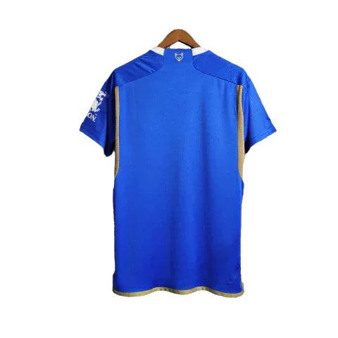 Camisa Leicester City I (Home) 23/24 - Torcedor Masculina - Azul - Manto Elegante