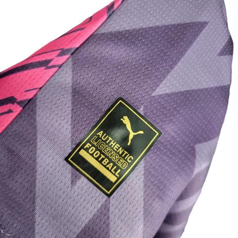 Camisa de Goleiro Manchester City 23/24 - Torcedor Masculina - Roxo - Manto Elegante