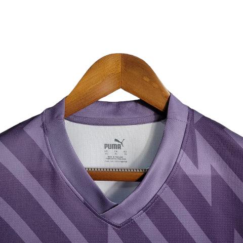 Camisa de Goleiro Manchester City 23/24 - Torcedor Masculina - Roxo - Manto Elegante