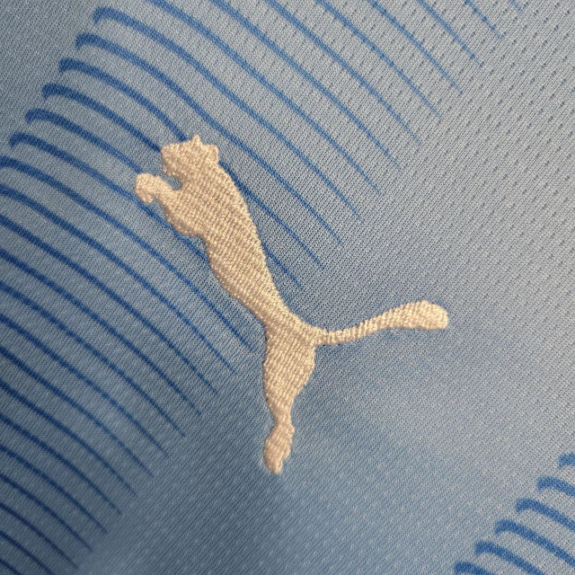 Camisa Manga Longa Manchester City I (Home) 23/24 - Torcedor Masculina - Azul - Manto Elegante