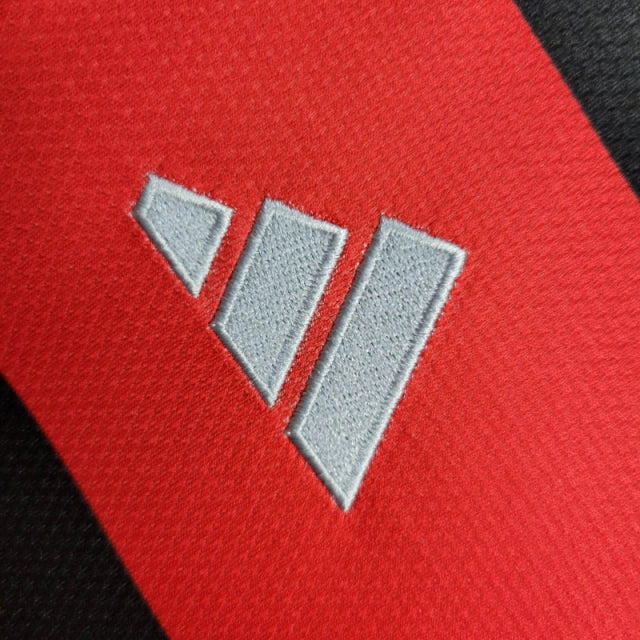 Camisa Manga Longa Flamengo I 24/25 - Torcedor Masculina - Vermelho e Preto - Manto Elegante